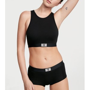 Трусики Shine Patch Cotton Boyshort Panty Shine Patch Black