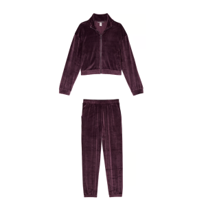 Велюровый костюм Velour Ribbed Lounge Winter Wine
