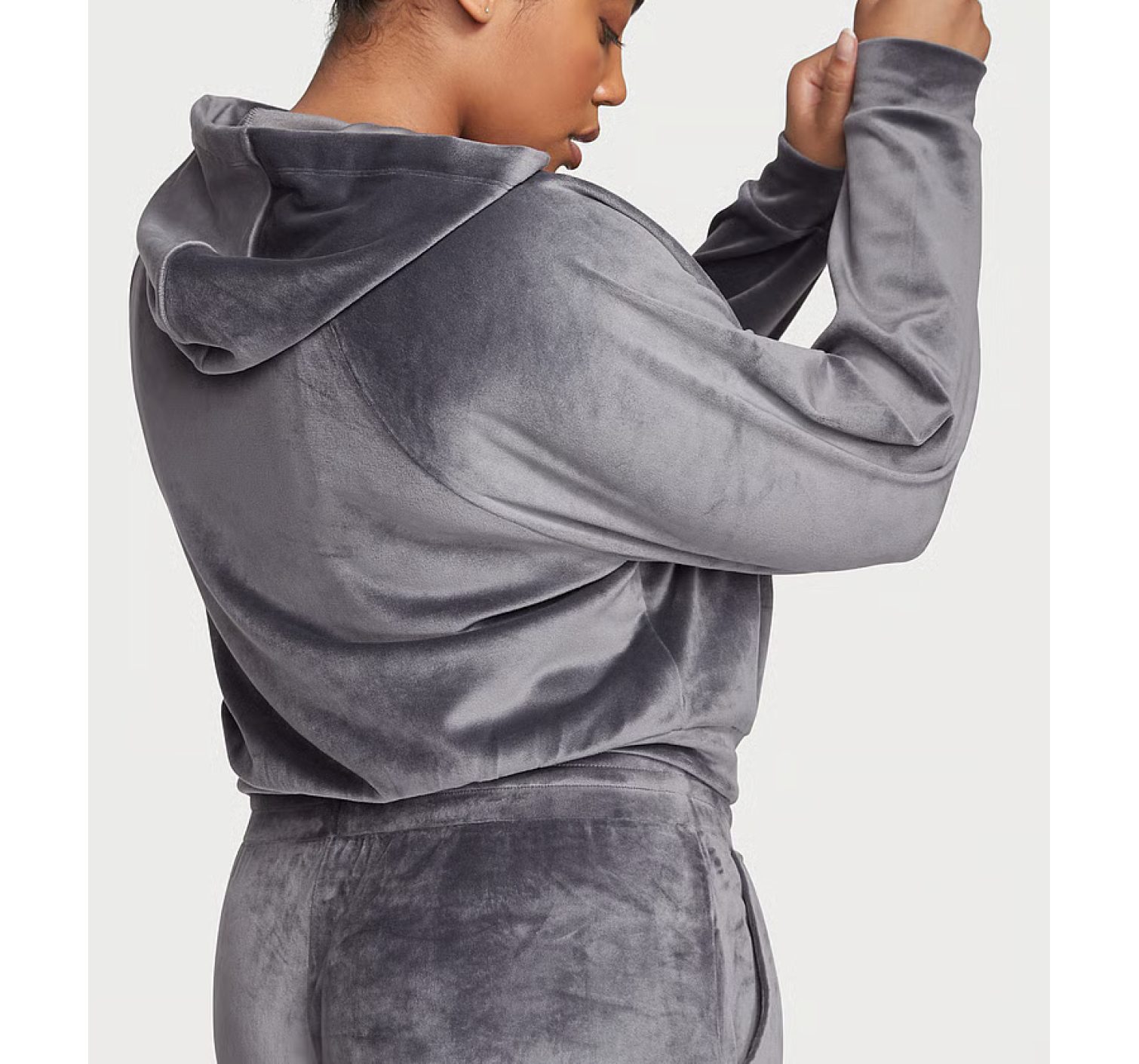 Велюровый костюм Ribbed Velour Hoodies Jogger Infinity