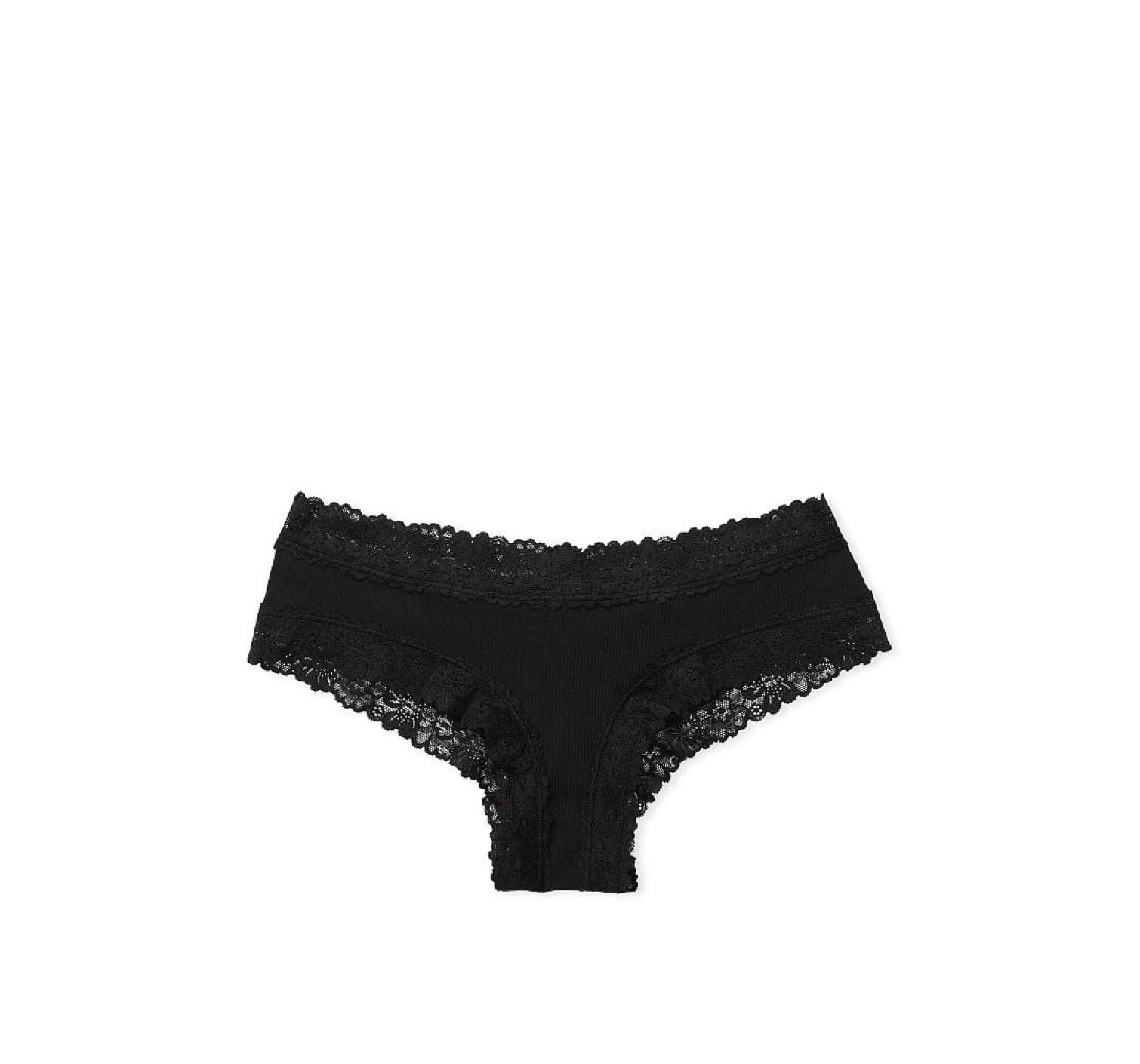 Трусики Wink Lace-Trim Cheeky Panty Black PINK