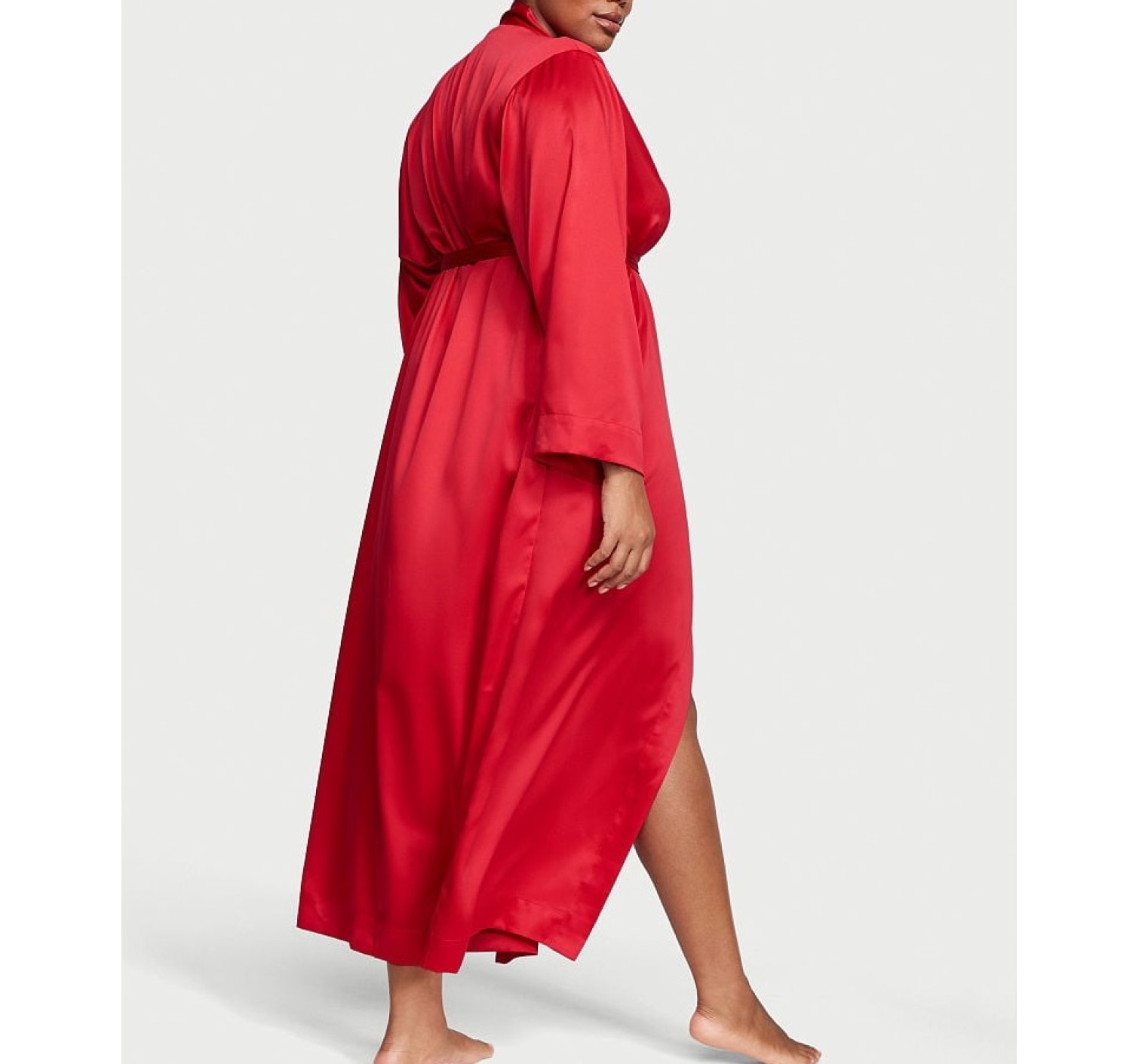 Халат Satin Long Robe Lipstick