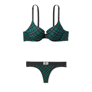 Комплект білизни Push-Up Cotton Perfect Shape Bra Spruce Plaid Set
