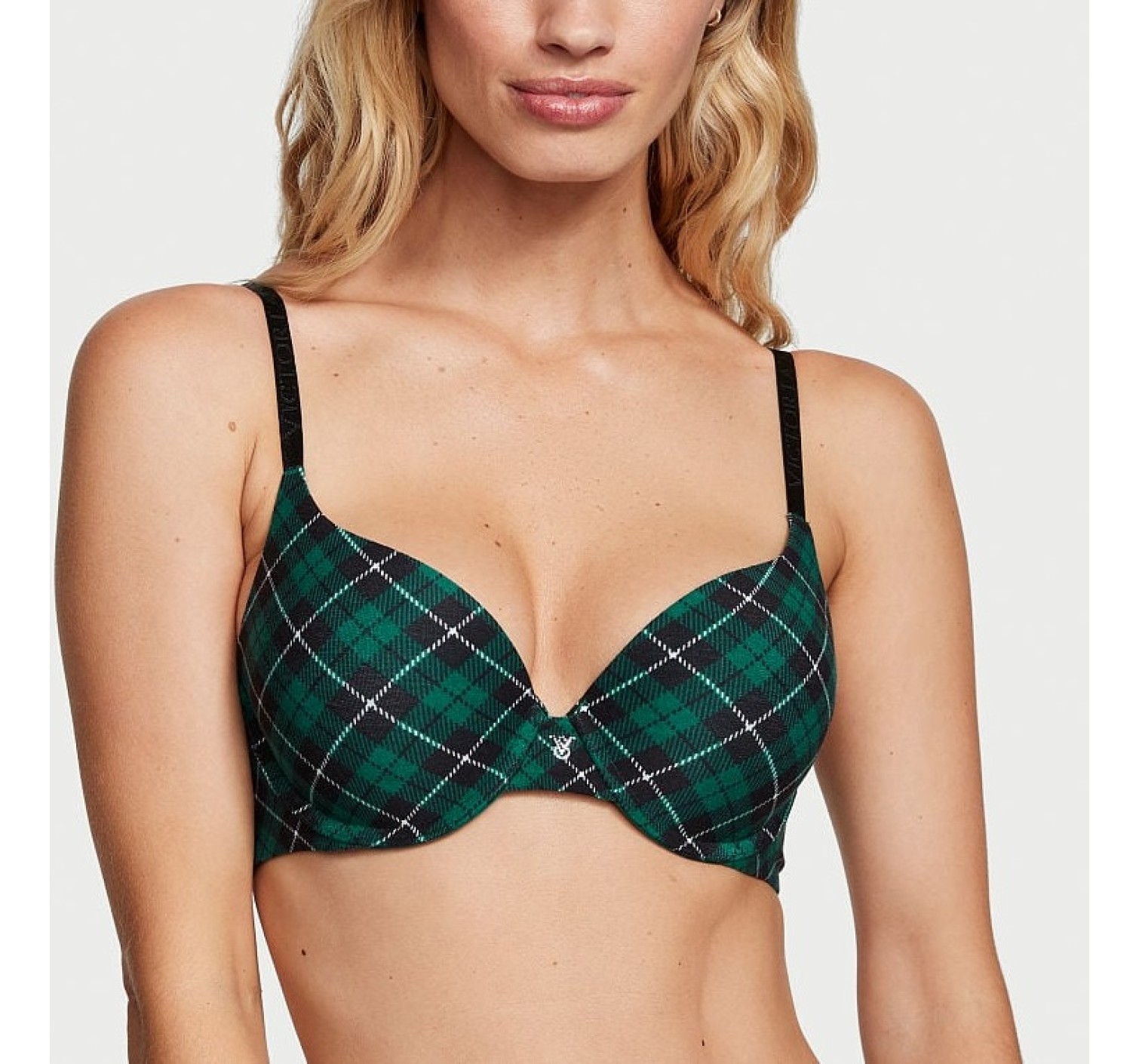 Комплект білизни Push-Up Cotton Perfect Shape Bra Spruce Plaid Set