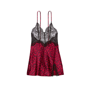 Пеньюар Very Sexy Lace Plunge Slip Red Leopard Victoria’s Secret
