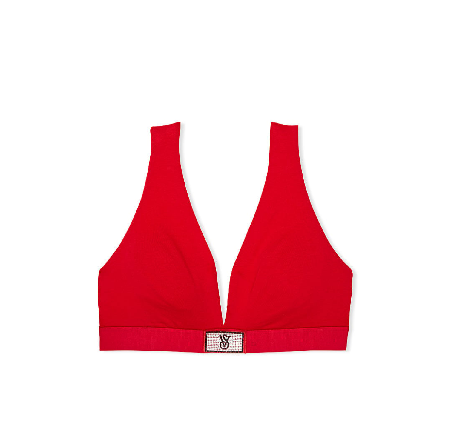 Комплект білизни Shine Patch Cotton Wireless Plunge Bralette Set Lipstick