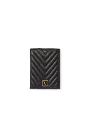 Обложка для паспорта Passport Case V-logo Black