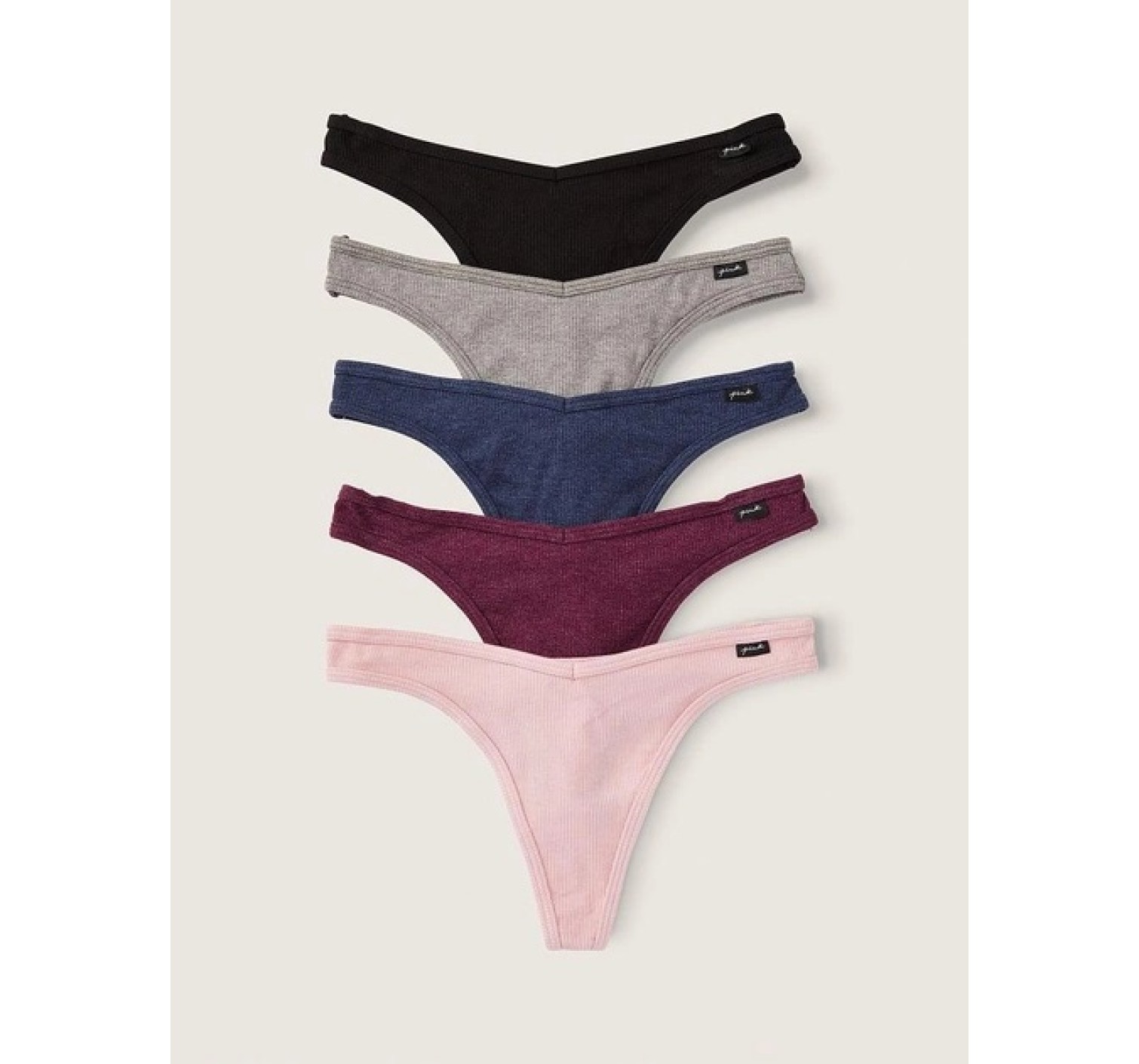 Набір трусиків PINK Cotton Thong Panty Set