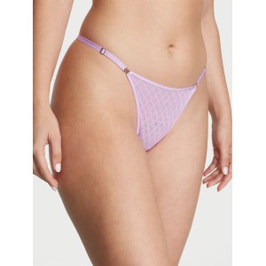 Трусики Icon Lace Adjustable String Thong Panty Silky Lilac