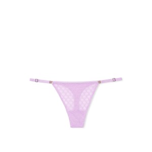 Трусики Icon Lace Adjustable String Thong Panty Silky Lilac
