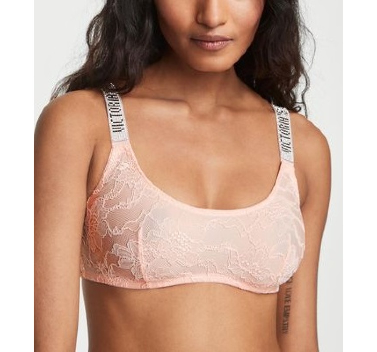 Комплект білизни Shine Strap Lace Bralette Purest Pink