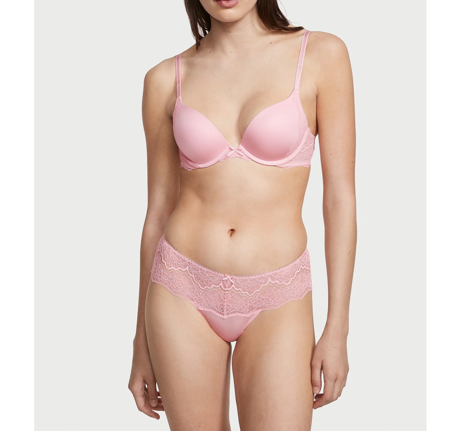 Трусики Lace-trim Hipster Thong Panty