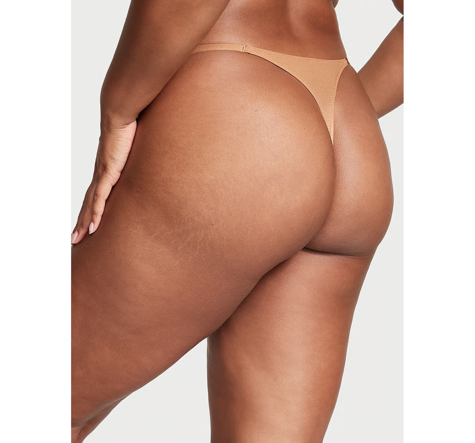 Трусики Icon Lace Strappy Thong Panty Toffee