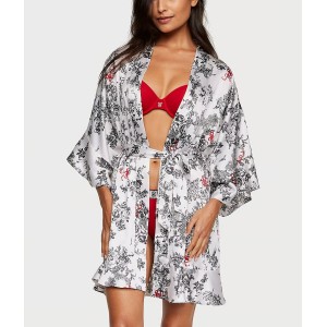 Халат Satin Flounce Robe Porcelain Toile