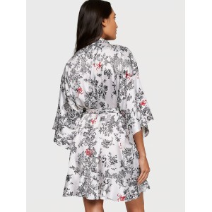 Халат Satin Flounce Robe Porcelain Toile