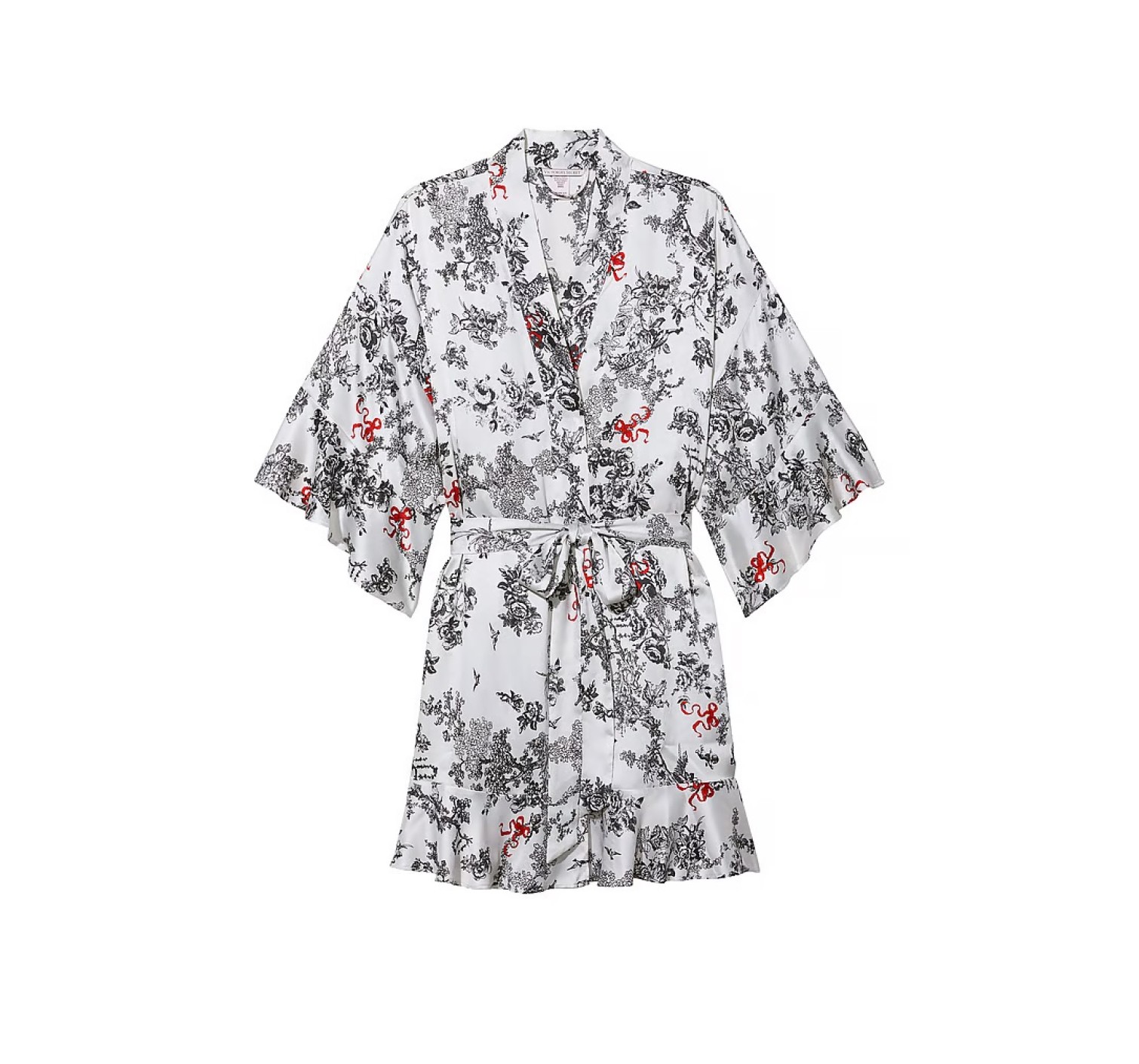 Халат Satin Flounce Robe Porcelain Toile