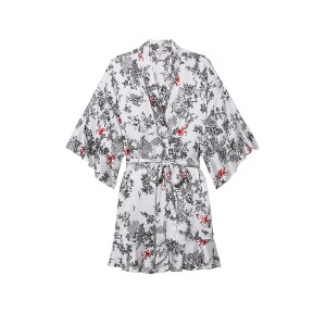Халат Satin Flounce Robe Porcelain Toile