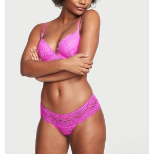 Трусики Lace Hipster Thong Panty Pink Berry