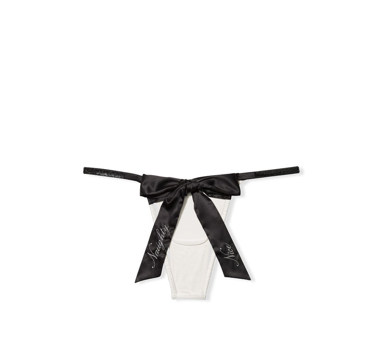 Трусики Open-Back Bow Cheekini Panty White