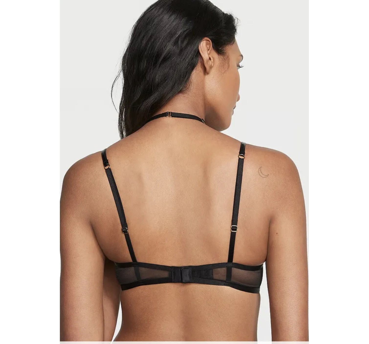 Комплект белья Midnight Affair Embroidery Low-Cut Demi Bra black Set