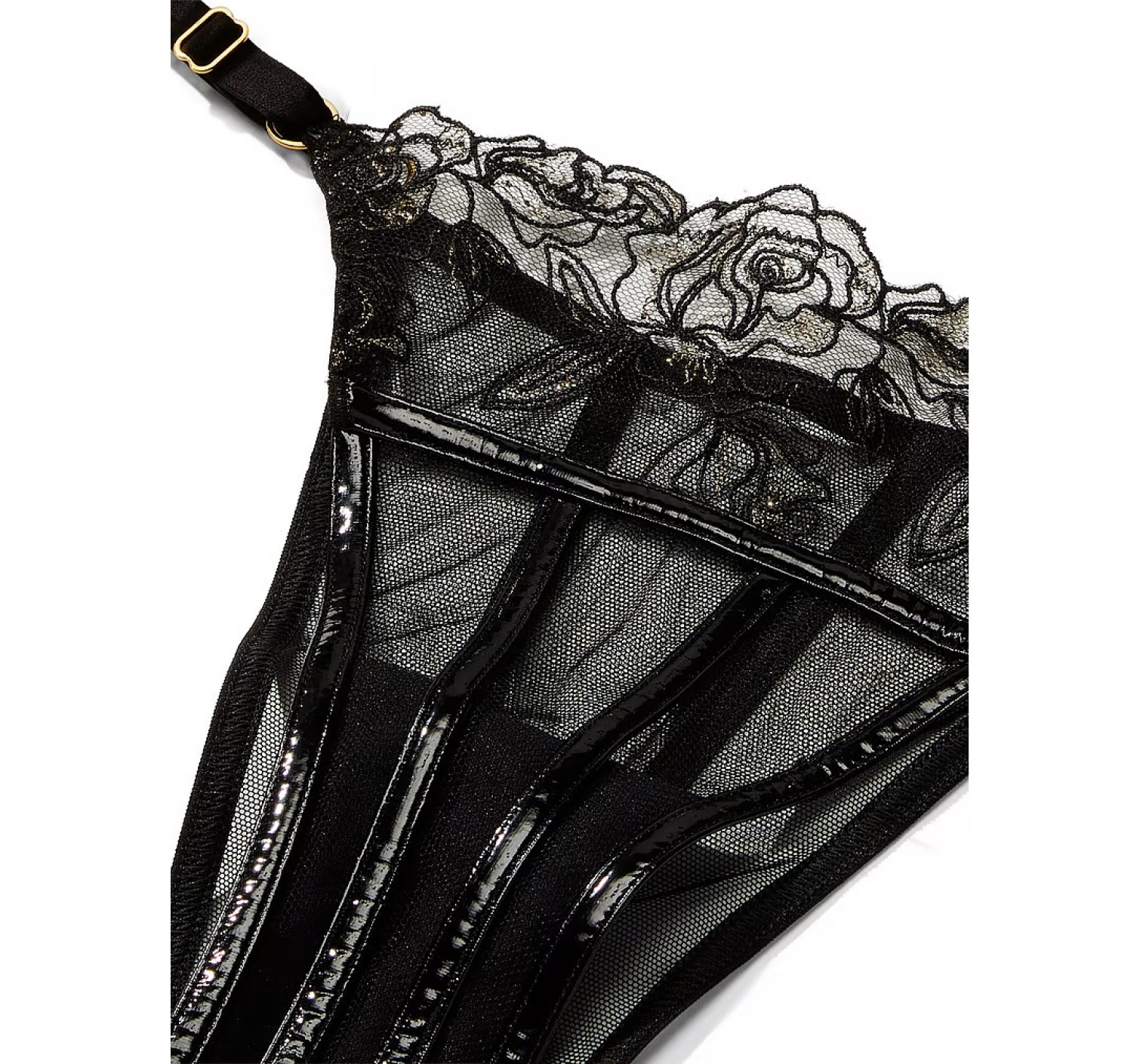 Комплект белья Midnight Affair Embroidery Low-Cut Demi Bra black Set