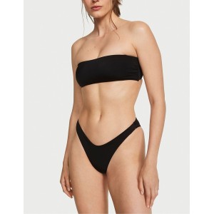 Купальник Bandeau Swim Bikini Top Cheeky Bikini Bottom Black