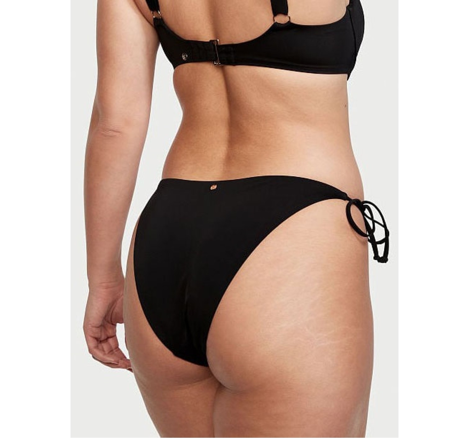 Купальник Bandeau Swim Bikini Top Cheeky Bikini Bottom Black
