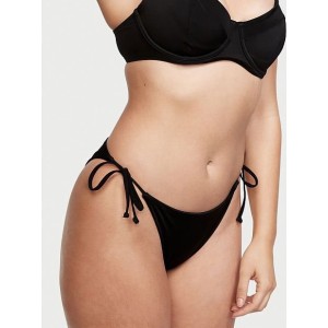 Купальник Bandeau Swim Bikini Top Cheeky Bikini Bottom Black