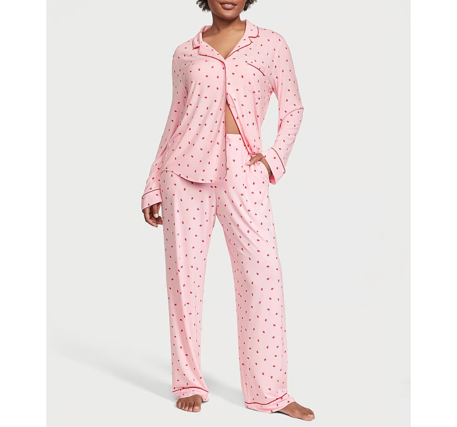 Піжама Modal Long Pajama Set Pink Kiss