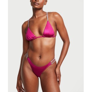 Купальник Shine Strap Triangle Bikini Top High-Waist Cheeky Berry Blush