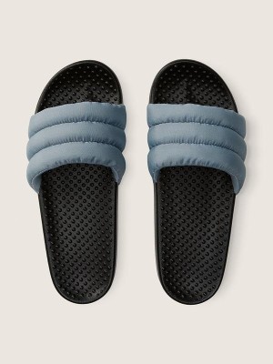 Шлепанцы PINK Puffer Slide Blue