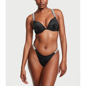 Купальник Shine Strap Bombshell Bikini Top Black Set