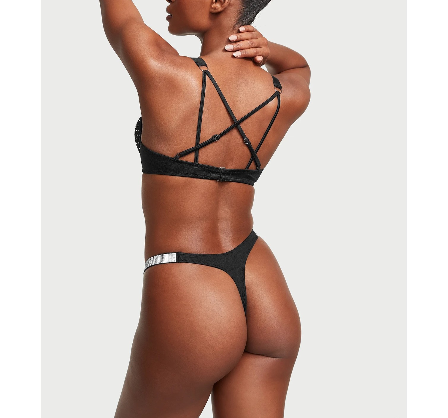 Купальник Shine Strap Bombshell Bikini Top Black Set