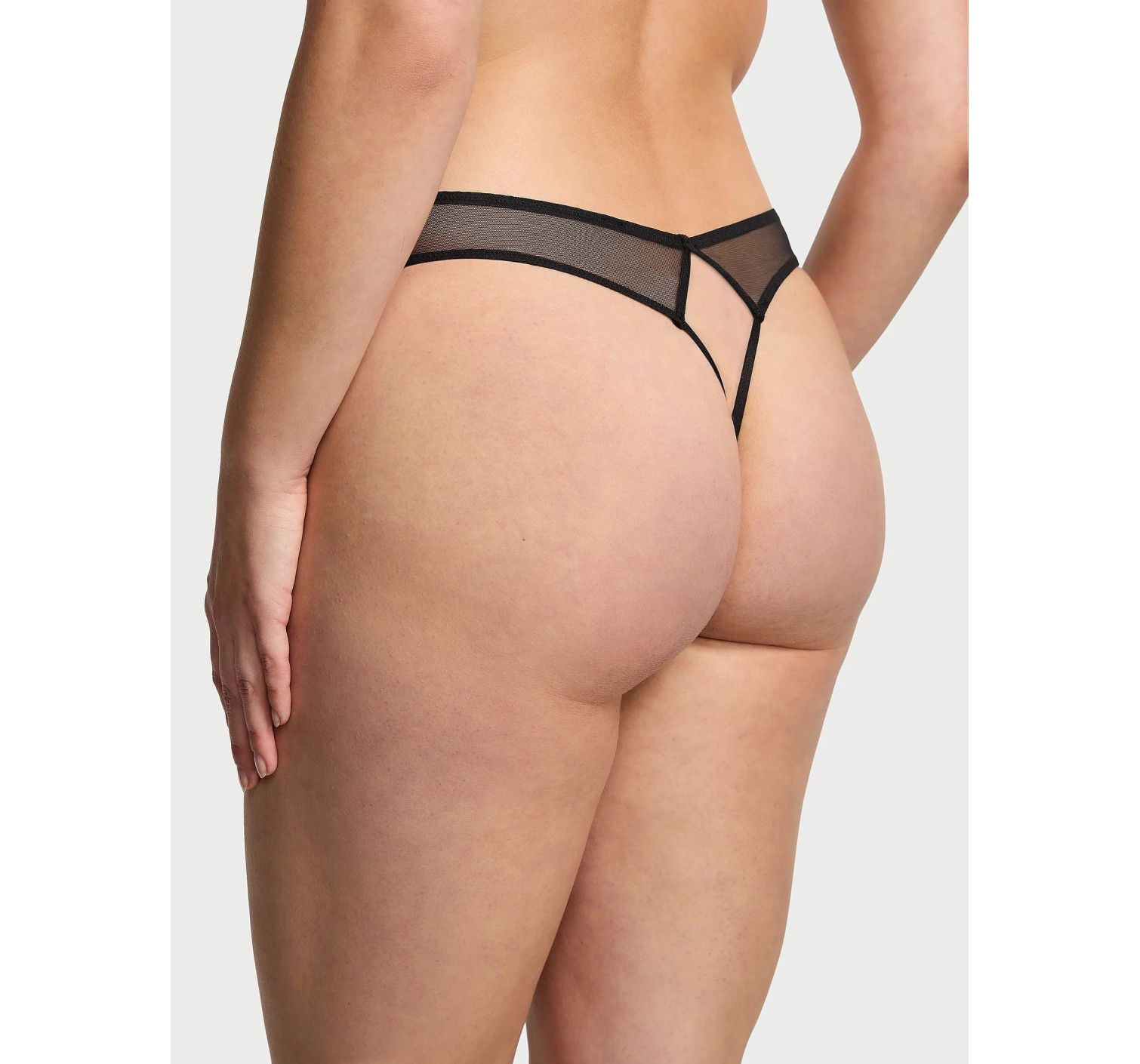 Трусики Rose Lace & Grommet Crotchless Thong