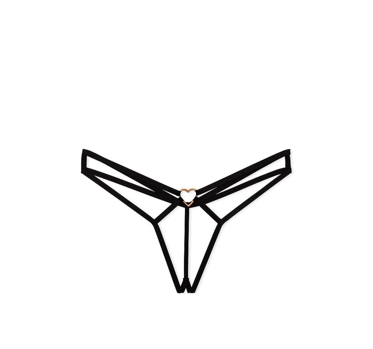 Трусики Strappy Crotchless Heart V-String
