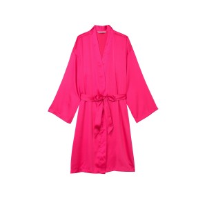 Халат Satin Midi Robe Hot Pink