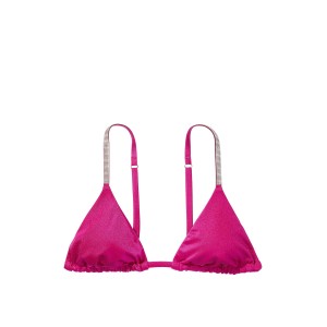 Купальник Shine Strap Triangle Bikini Top High-Waist Cheeky Berry Blush