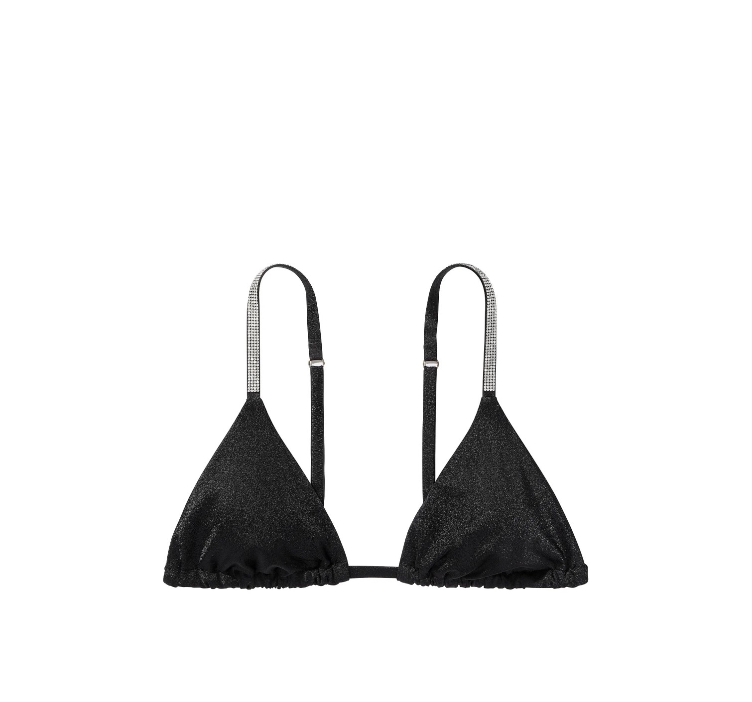 Купальник Shine Strap Triangle Bikini Top High-Waist Cheeky Set Black
