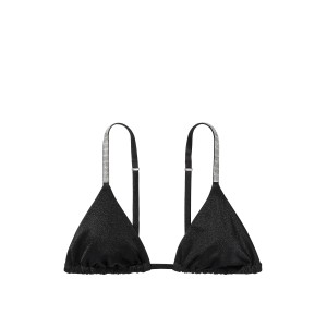 Купальник Shine Strap Triangle Bikini Top High-Waist Cheeky Set Black