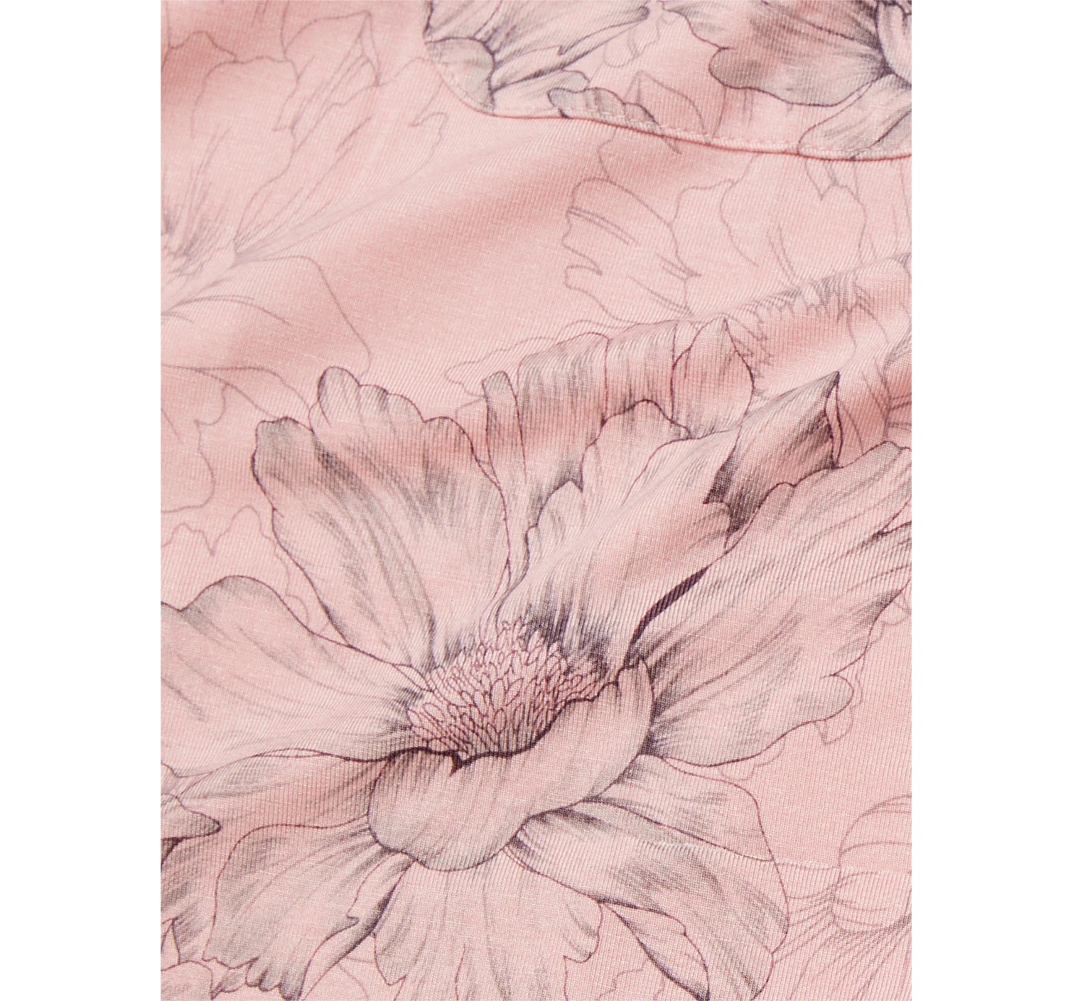 Піжама Modal Short Pajama Set Pink Outline Floral