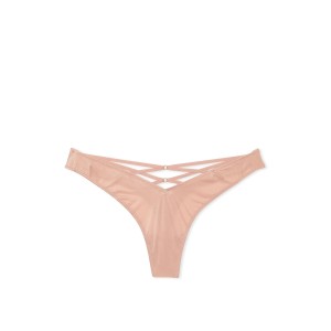 Трусики Strappy-Back High-Leg Thong Macaron