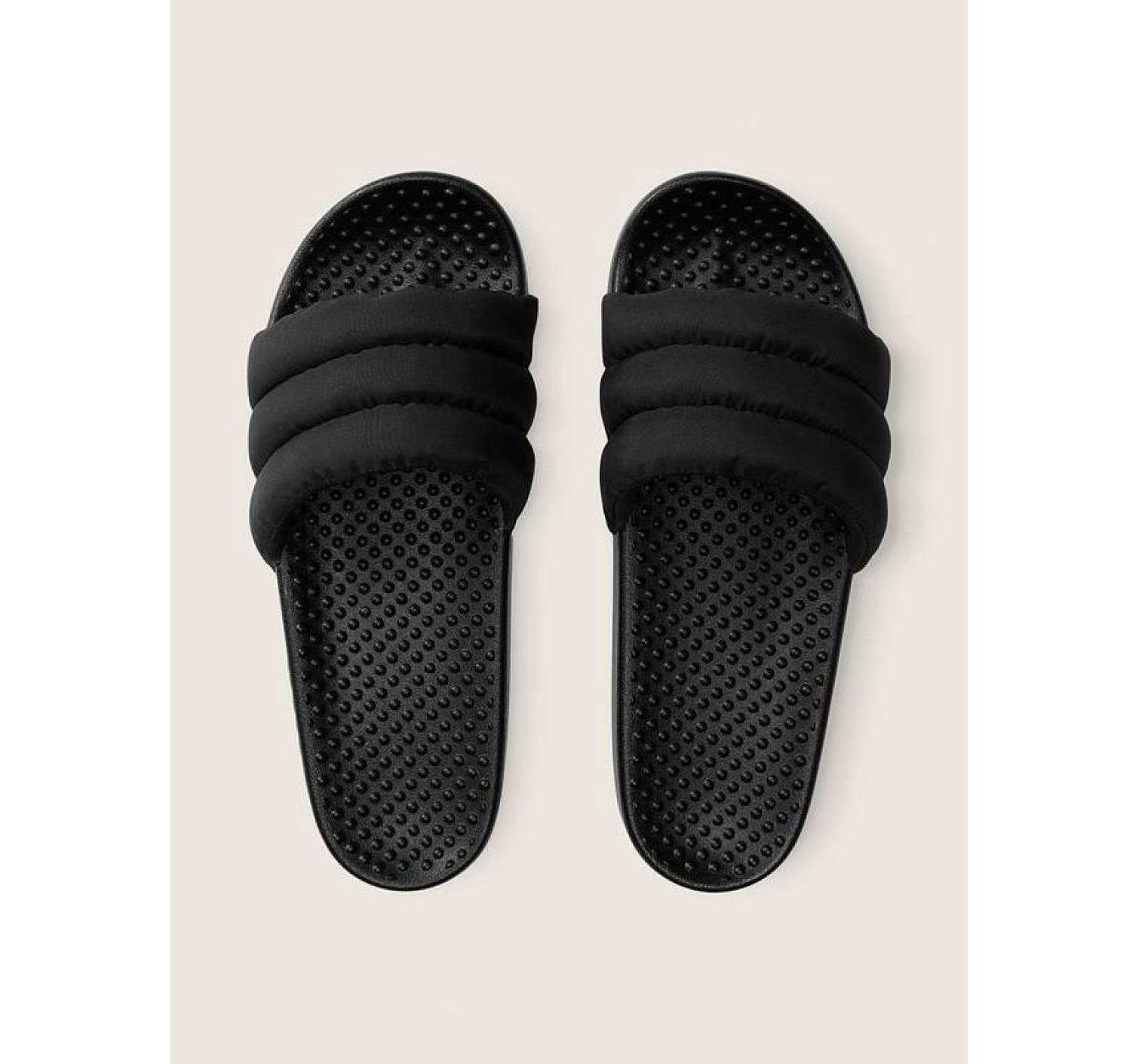 Шльопанці PINK Puffer Slide Black