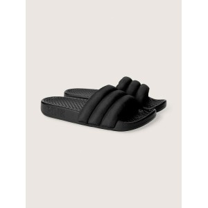 Шльопанці PINK Puffer Slide Black