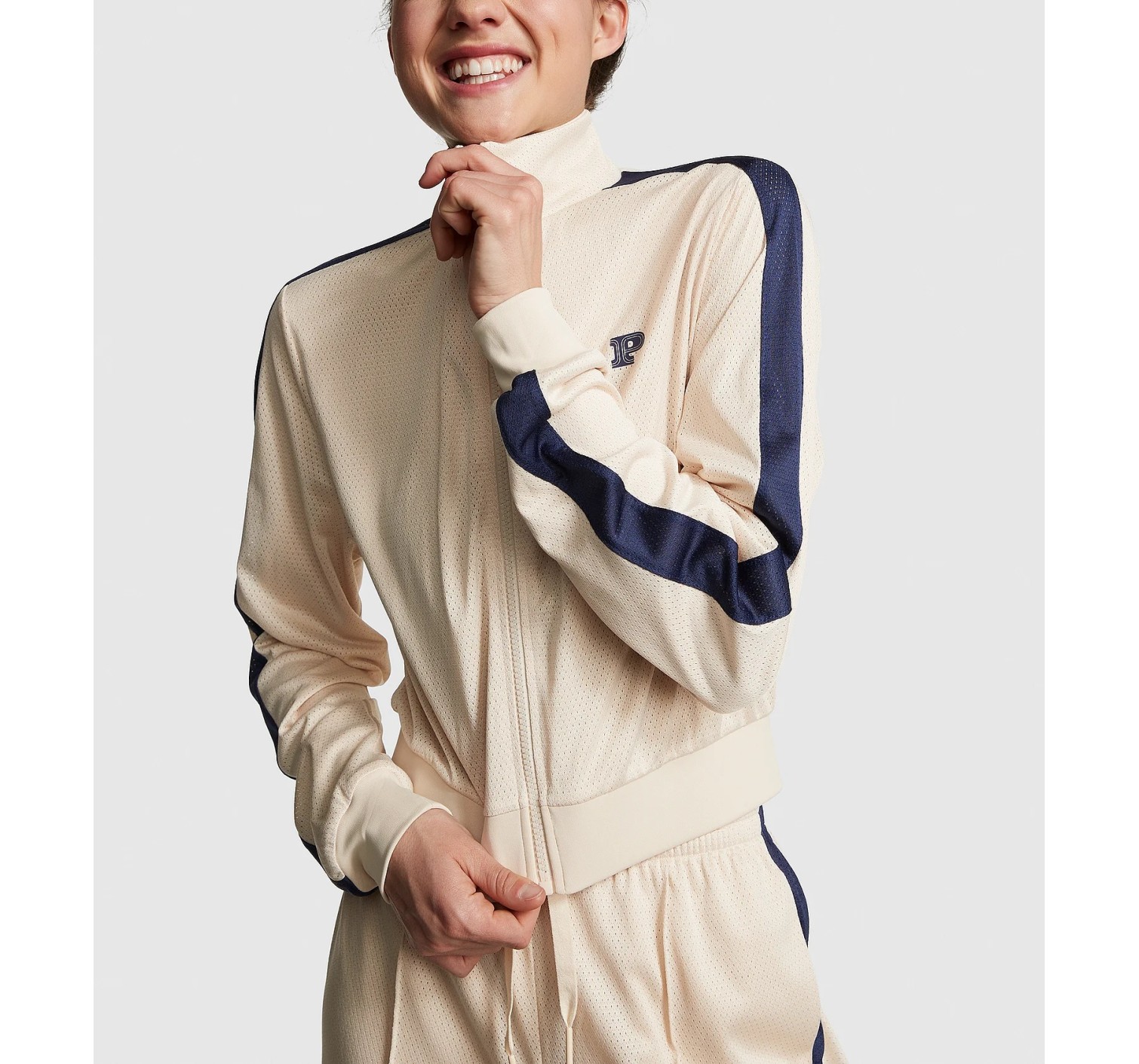Спортивный костюм Mesh Tech Cropped Full-Zip Jacket Wide-leg Pants
