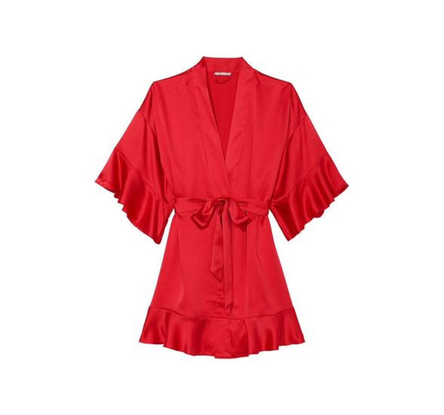 Сатиновый халат Flounce Satin Robe Lipstick Foil