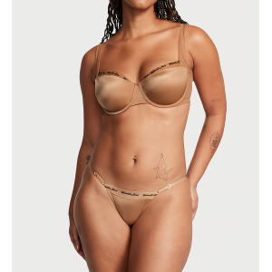 Комплект білизни VERY SEXY Logo Embroidery Lightly Lined Balconette Bra Set Toffee