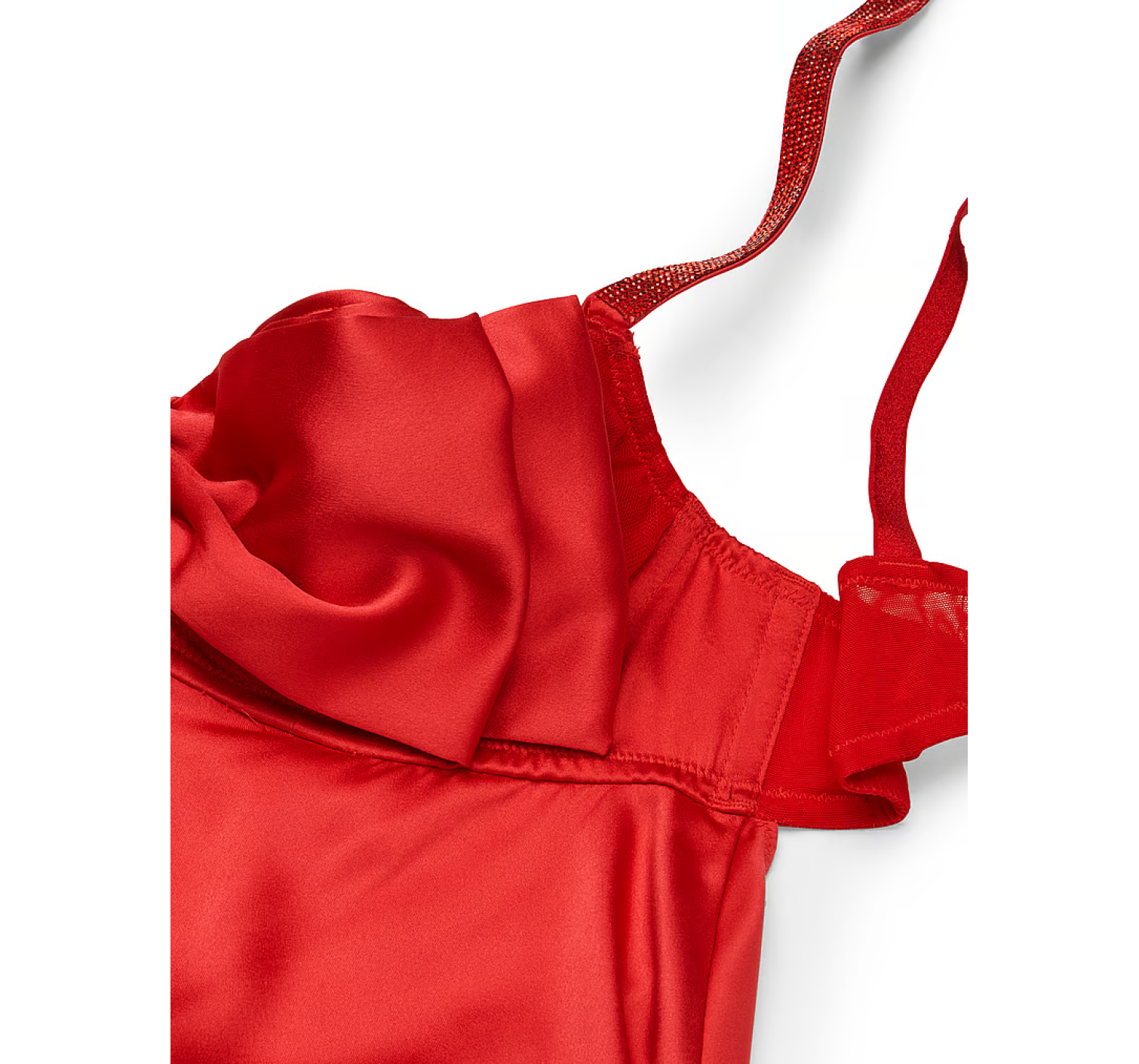 Пижама Bow-Topped Satin Cami Set Lipstick