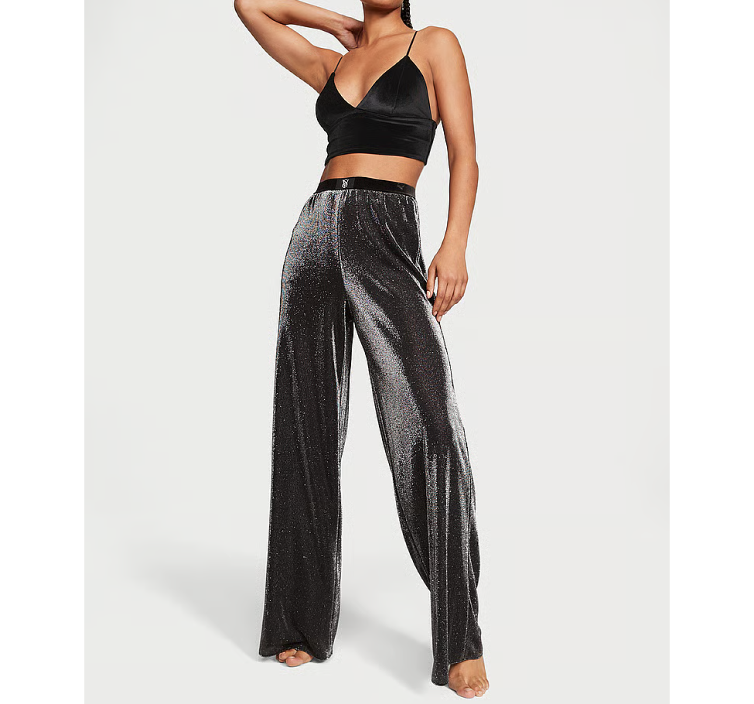 Пижама Velvet Cami & Shimmer Knit Pants Pajama Set