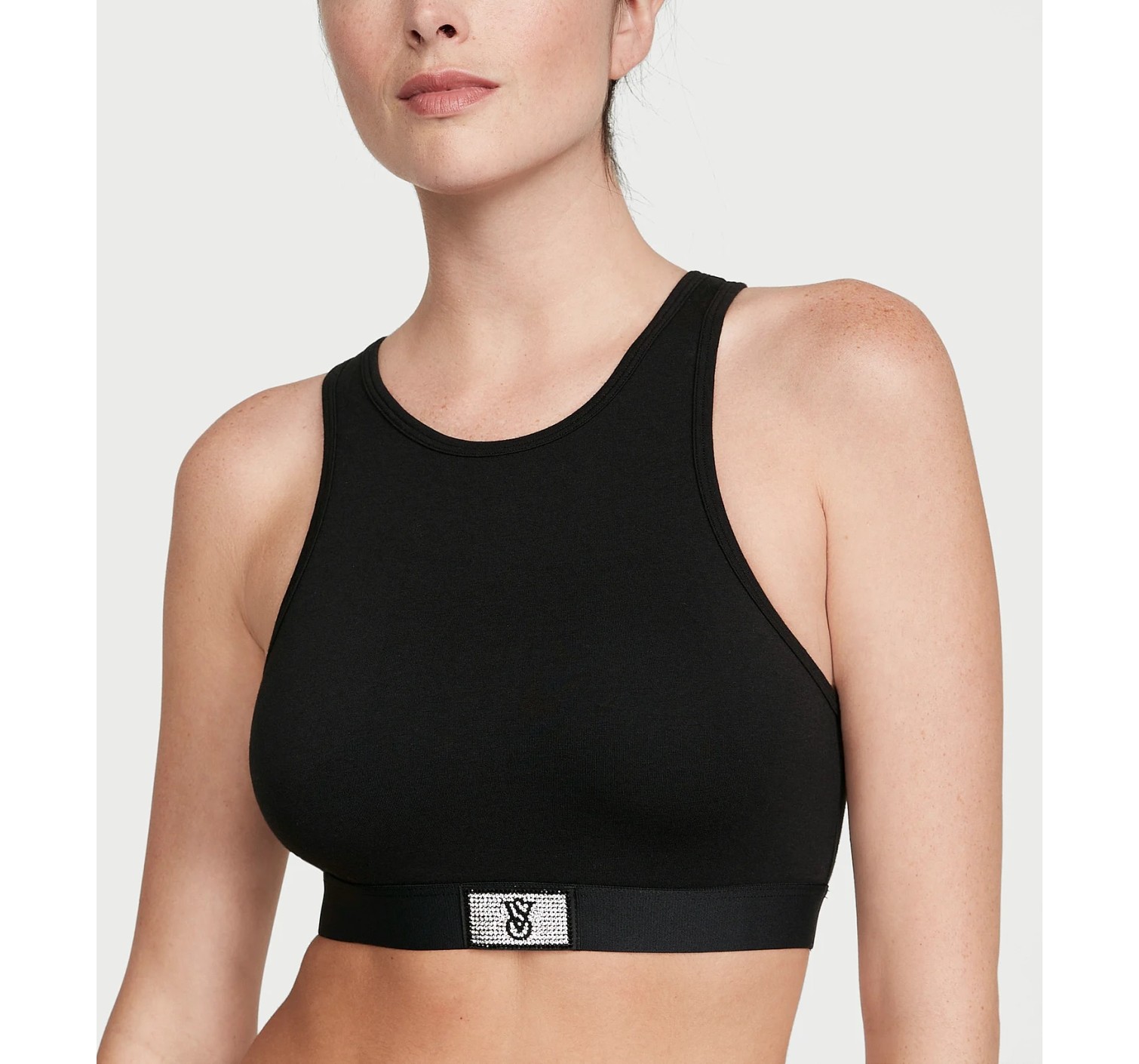 Комплект белья Shine Patch Cotton High-Neck Racerback Bralette Set