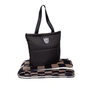 Набір Сумка+Плед Tote Bag+Cozy Blanket PINK Black Plaid