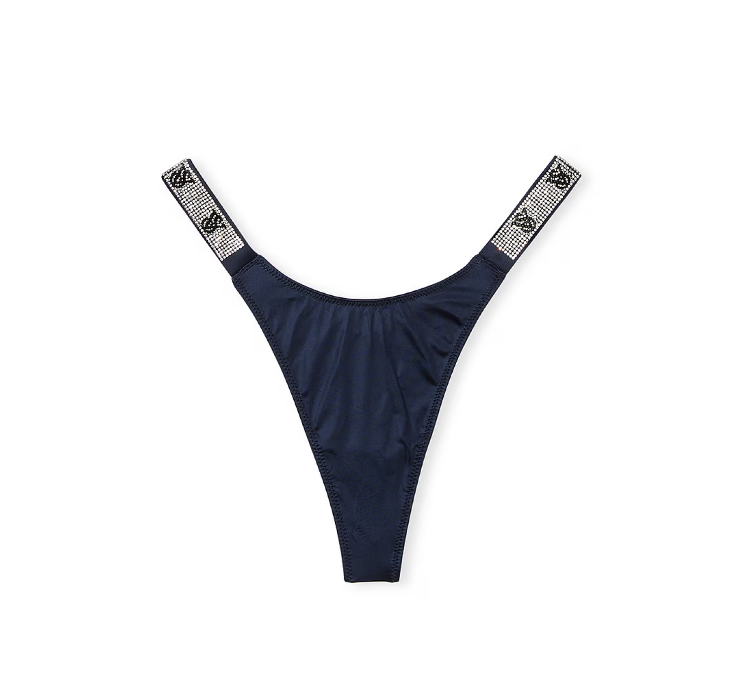 Трусики Double Shine Strap Smooth Thong Panty Noir Navy
